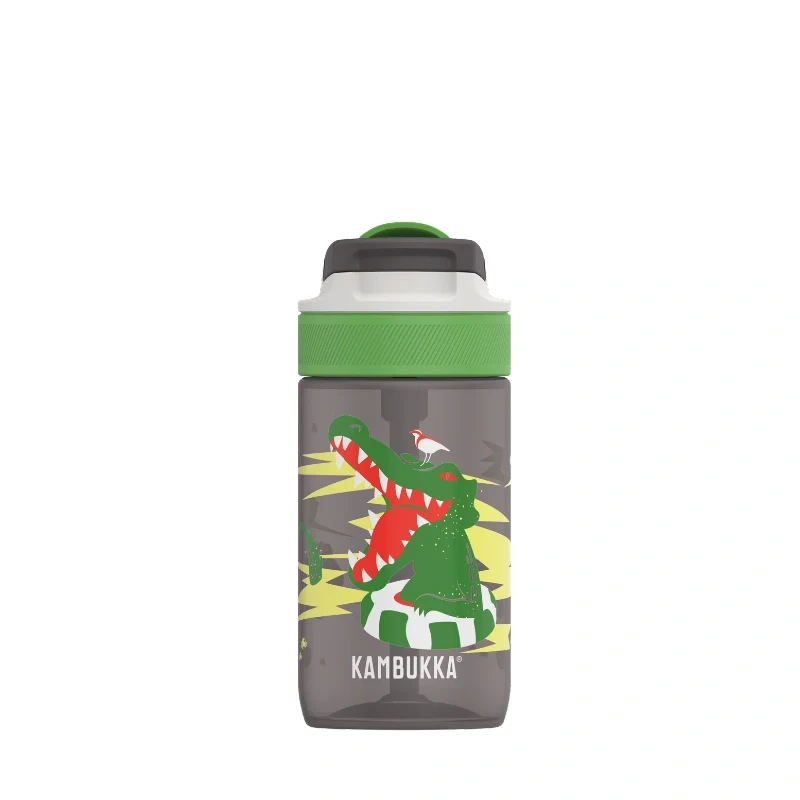 Picture of KAMBUKKA LAGOON Crazy Crocodile műanyag kulacs szívószállal - 400 ml 
